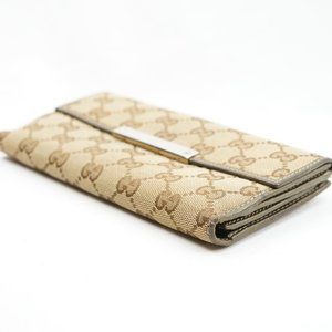 GUCCI - Guccissima Supreme Continental Long Wallet GG Monogram - Metallic Gray